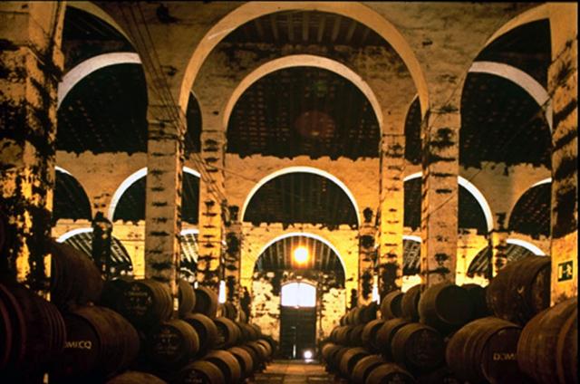 sherry aging at domecq from sherry council small