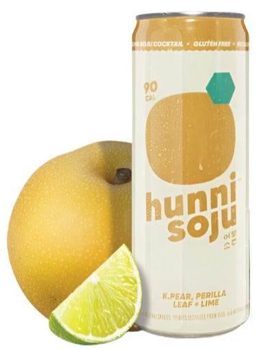 Yobo Hunni K. Pear Perilla + Lime Sparkling Soju