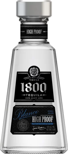 100 percent agave tequila 1800 Blanco High Proof Tequila