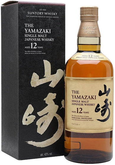 Yamazaki 12 Year Old Single Malt Japanese Whisky bottle