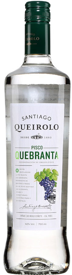 Santiago Queirolo Pisco Quebranta 750ml | Pisco NYC - Liquor Store