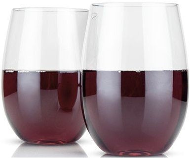 True 3039 Flexi Stemless Wine Glasses, Set of 2