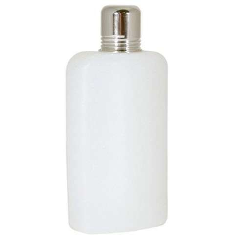 True Rogue Plastic Flask for Liquor - Hidden & Discreet 10oz White Plastic  Flask with 1oz Aluminum Shot Glass Cap for Travel & Cruise Liquor Beverages