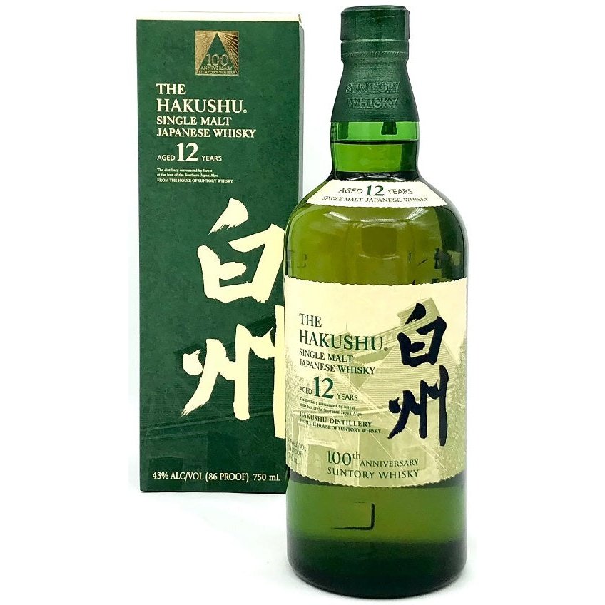 Suntory The Hakushu 100th Anniversary 12 Year Single Malt Japanese Whisky 750ml
