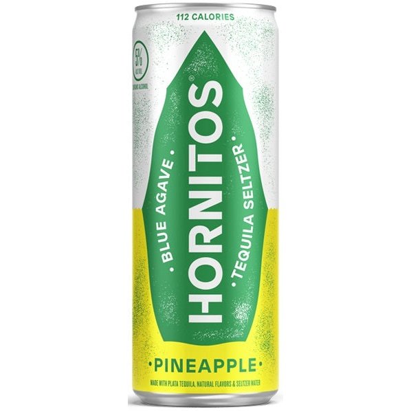 Hornitos Pineapple Tequila Seltzer 4 Pack 355ml