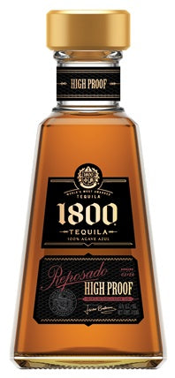 Bottle of 1800 Reposado High Proof Tequila, a reposado tequila from Jalisco, Mexico, 375ml