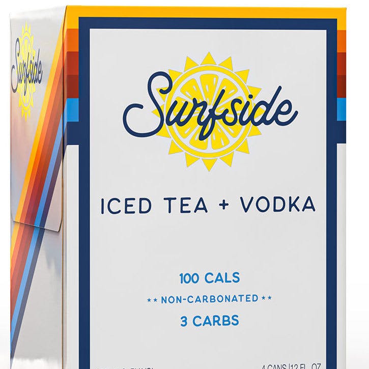 Surfside Iced Tea And Vodka Cocktail 4 Pack/355ml each