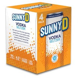 Sunny D Vodka Seltzer 4Pk 355ml