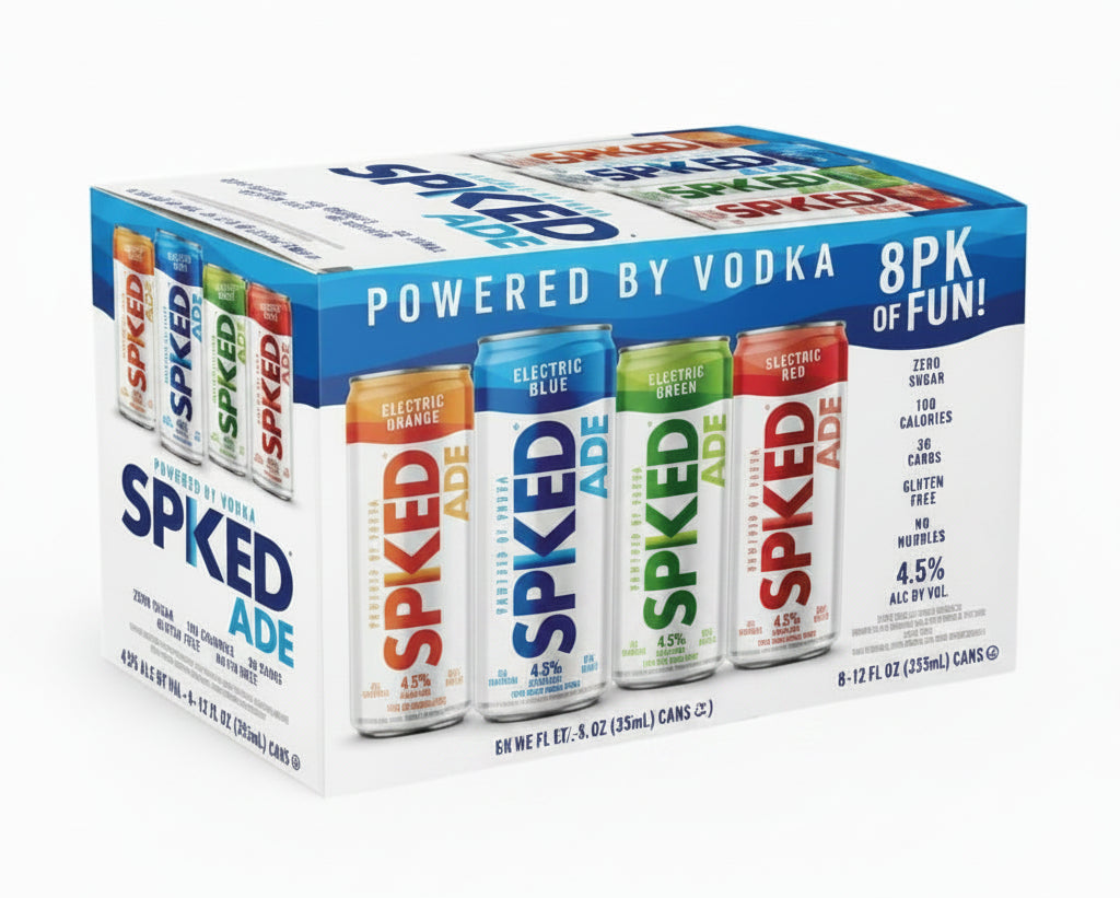 Spiked Ade Electric Vodka Variety 8 Pack 355ml