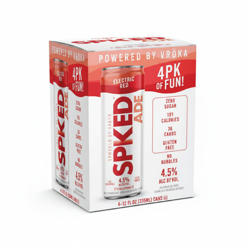 Spiked Ade Electric Red Vodka Cocktail 4 Pack 355ml