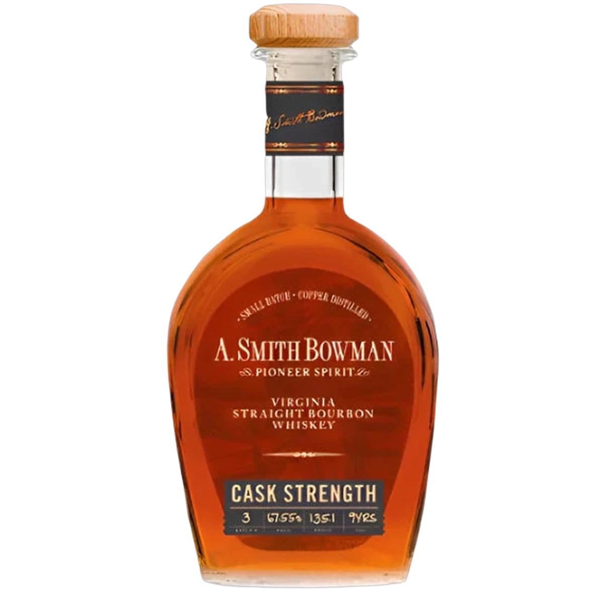 A Smith Bowman Cask Strength Bourbon Batch 3 750ml