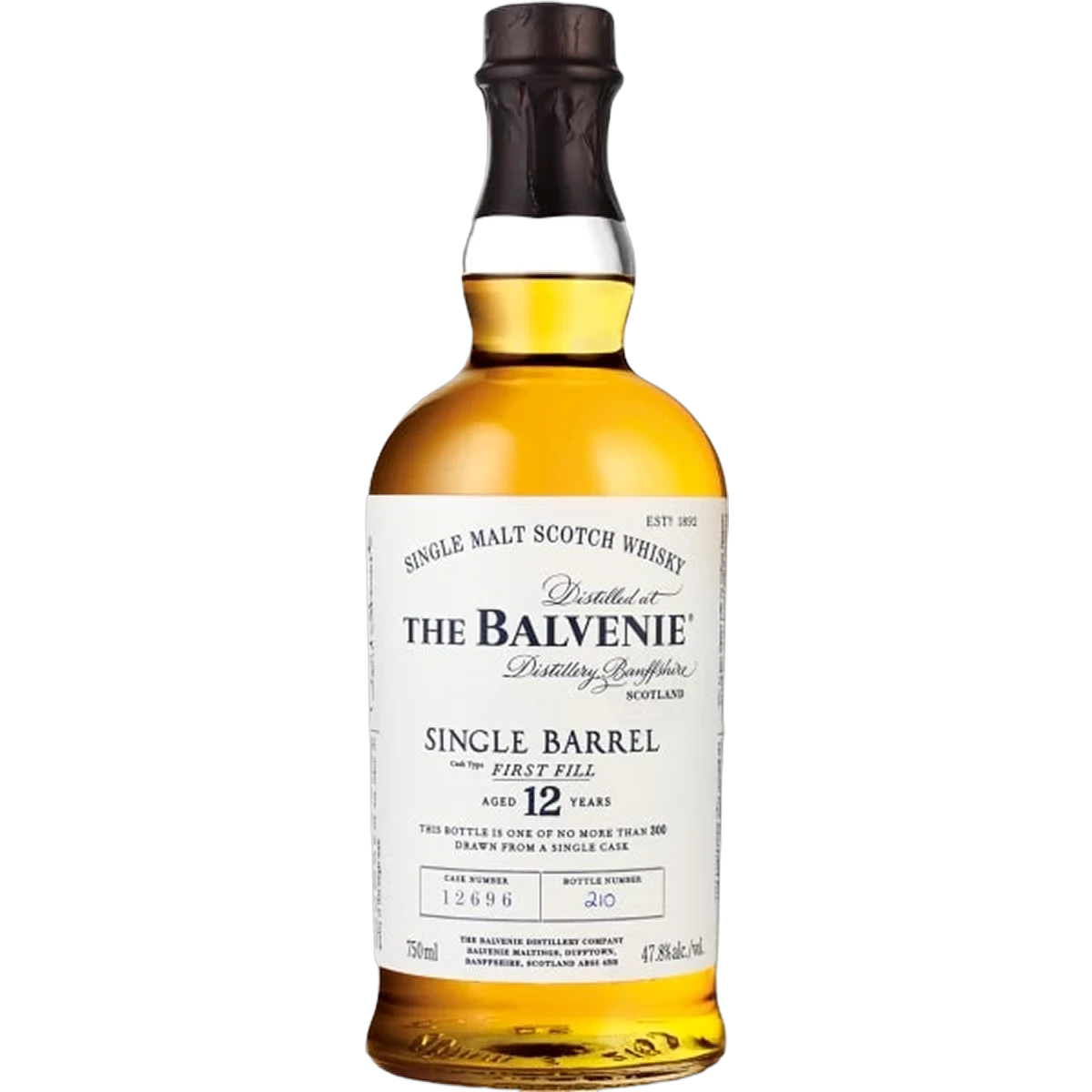 Balvenie 12 Year First Fill Single Barrel Single Malt Scotch Whisky 750ml