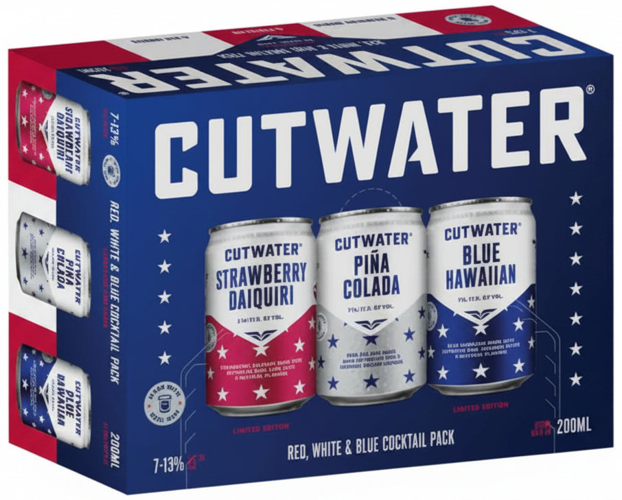 Cutwater Red White & Blue Variety 12 Pack