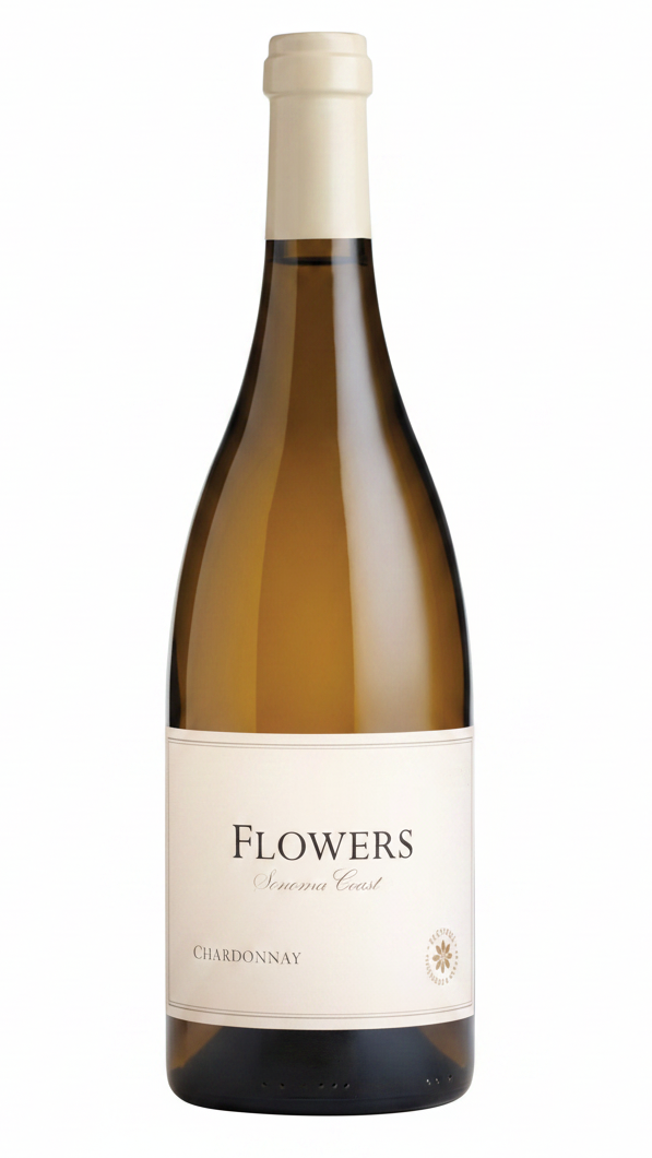 Flowers Sonoma Coast Chardonnay 2024 750ml California white wine bottle.