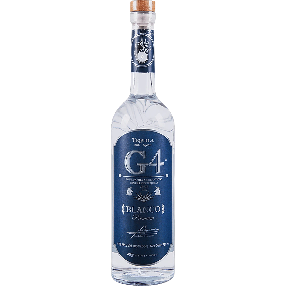 G4 Blanco Tequila 750ml bottle