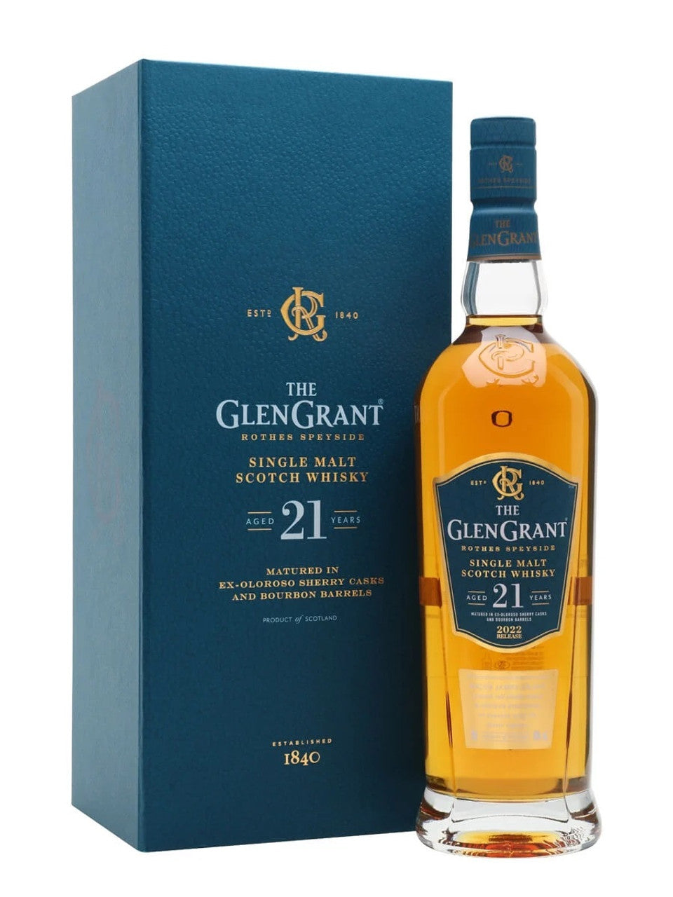 Glen Grant 21 Years 2022 Release Old Single Malt Scotch Whiskey 92 Proof 750ml