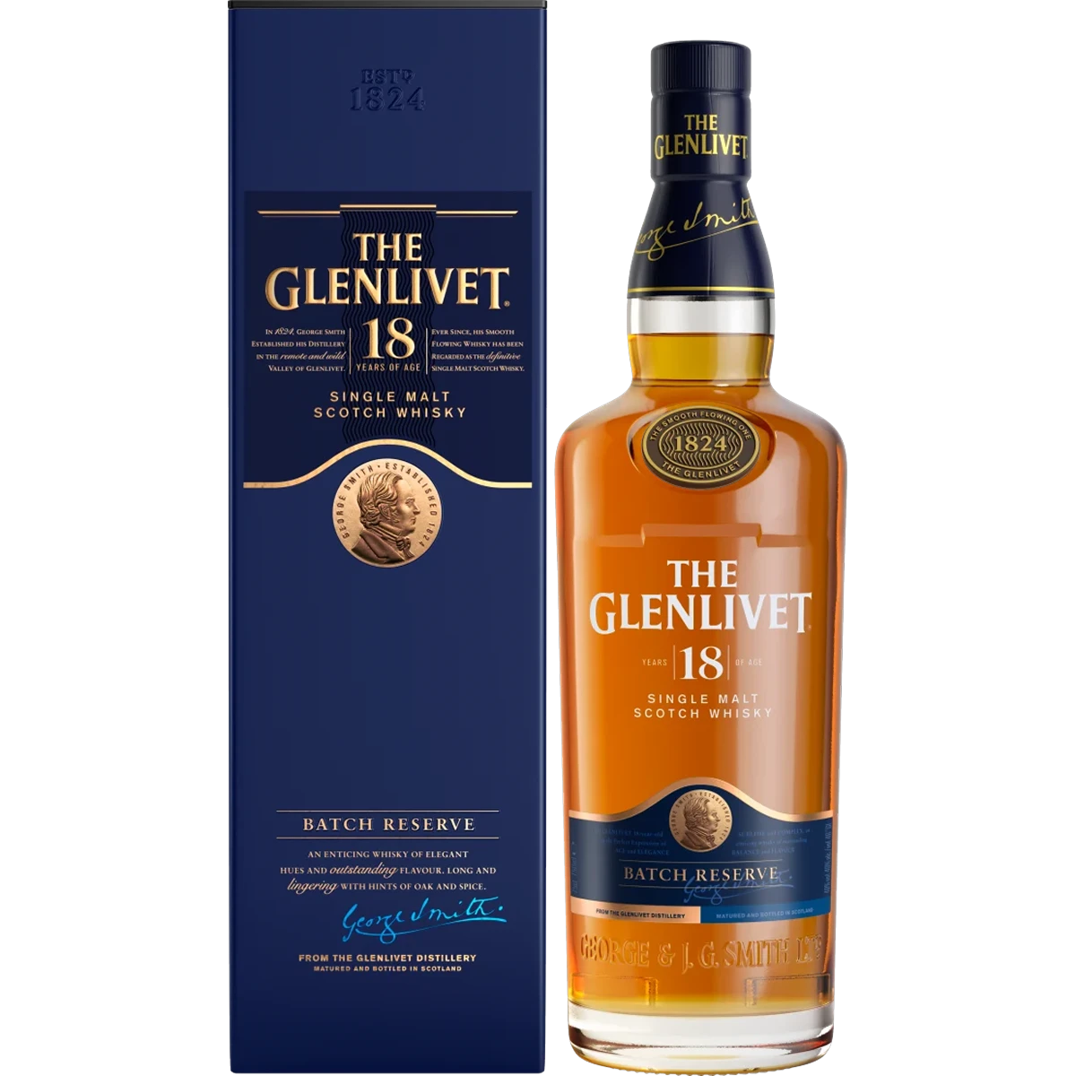 The Glenlivet 18 Year Single Malt Scotch Whisky 750ml