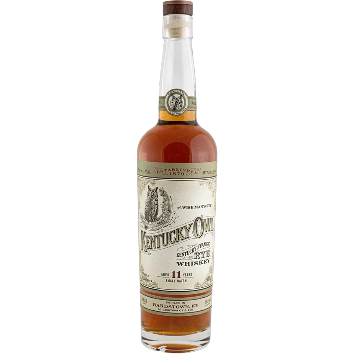 Kentucky Owl 11 Year Straight Rye Whiskey Batch No. 02 101.8 Proof 750ml