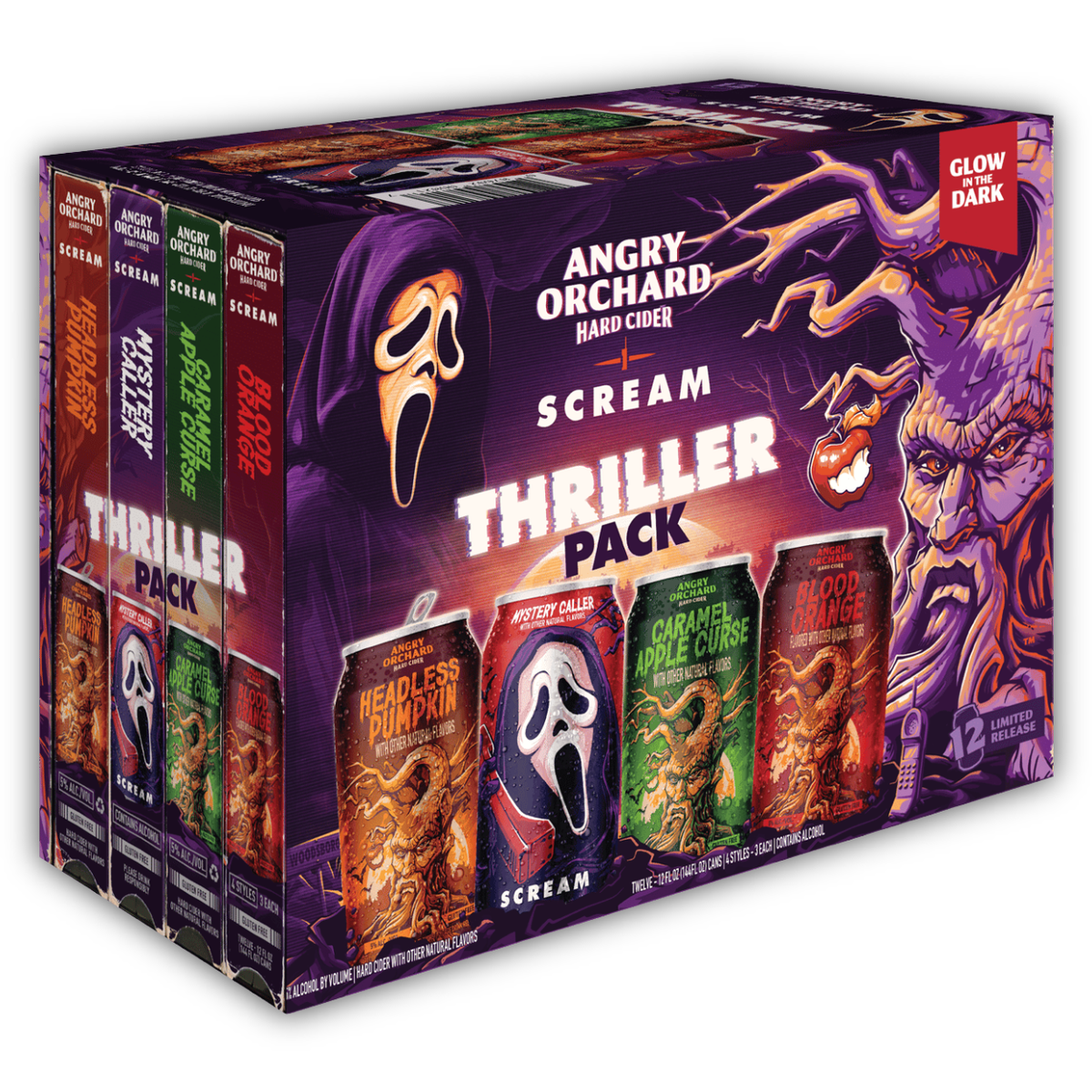 Angry Orchard Scream Thriller Variety Pack 12 Pack 12oz hard cider cans