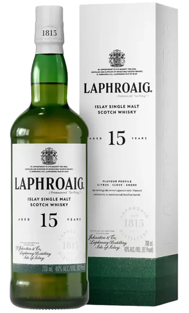 Laphroaig 15 Year Islay Single Malt Scotch Whisky 700ml