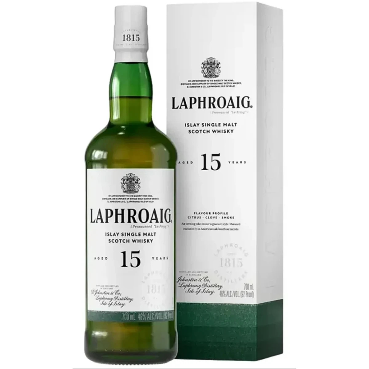 Laphroaig 15 Year Islay Single Malt Scotch Whisky 700ml