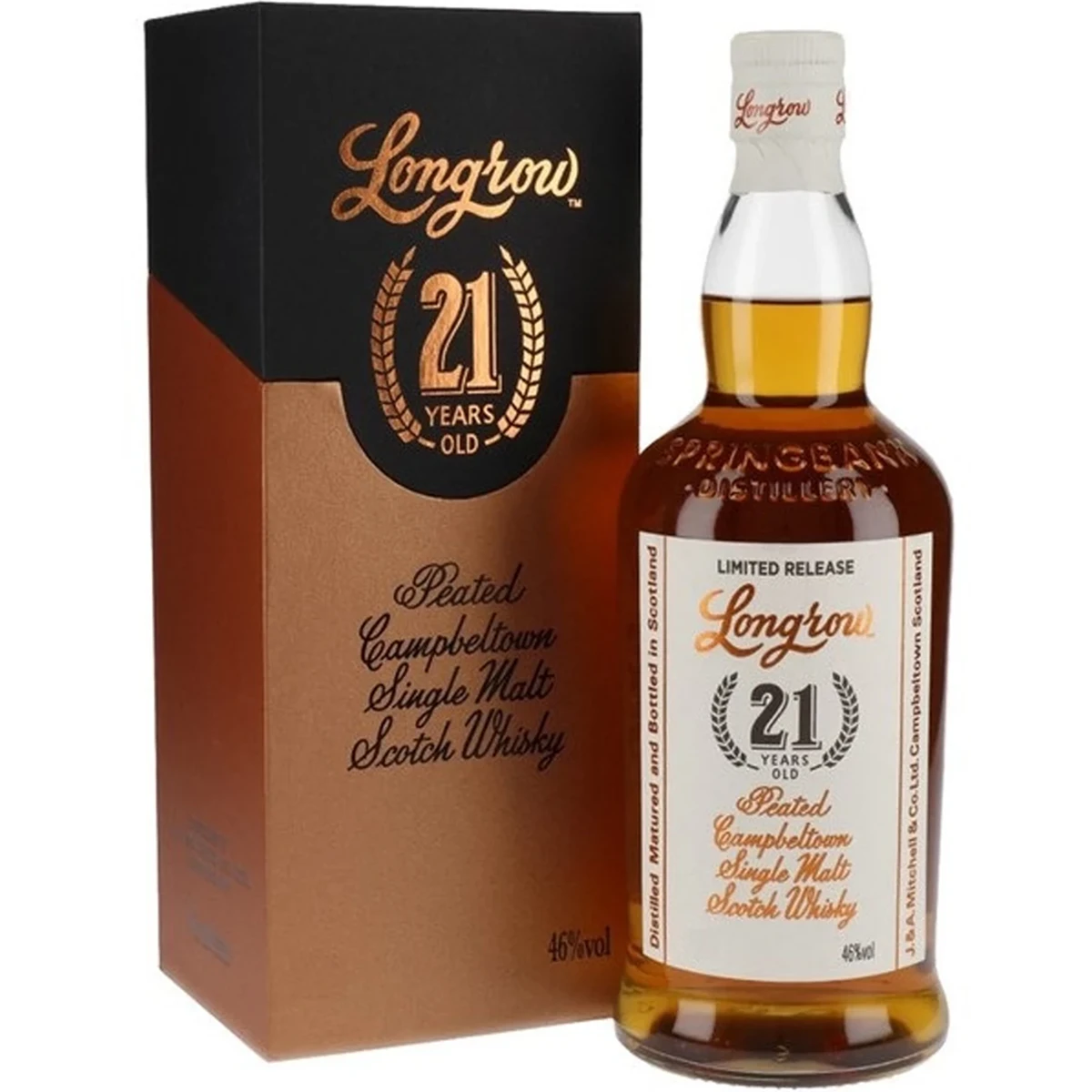 Longrow 21 Year Peated Campbeltown Single Malt Scotch Whisky 700ml