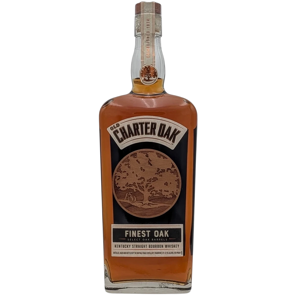 Old Charter Oak Finest Oak Kentucky Straight Bourbon Whiskey
