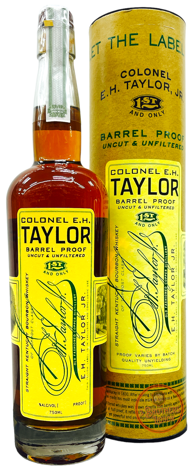 Colonel E.H. Taylor, Jr. Barrel Proof Uncut Unfiltered Bourbon 127.2