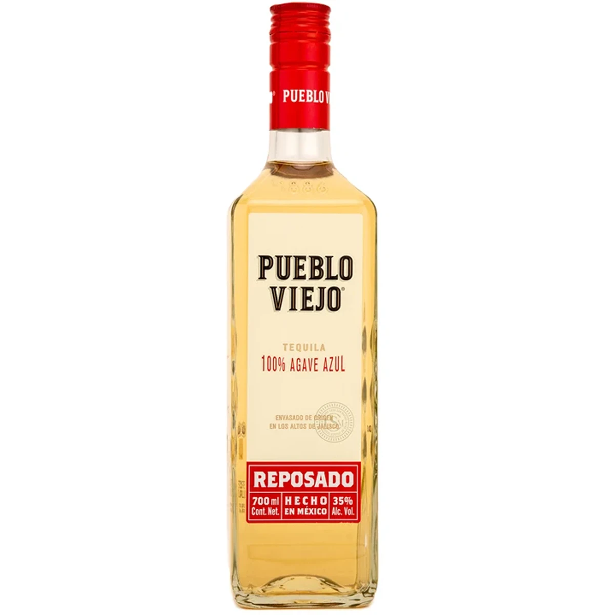 Pueblo Viejo Reposado Tequila 1L bottle
