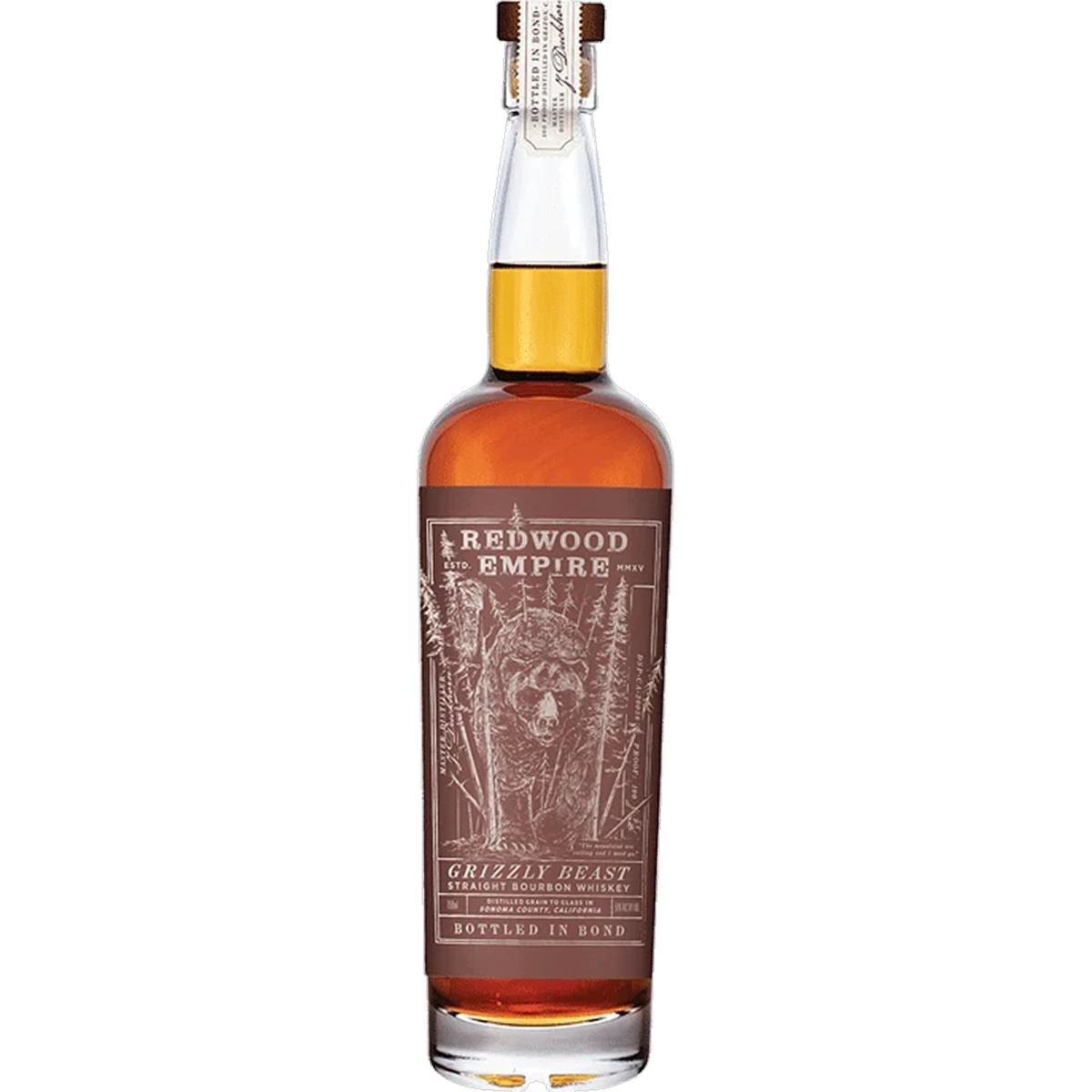 Redwood Empire Grizzly Beast Straight Bourbon Whiskey 750ml