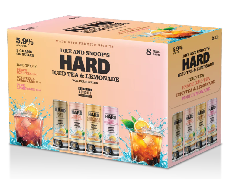 Gin & Juice Dre And Snoop Hard Iced Tea Variety 8 Pack 355ml