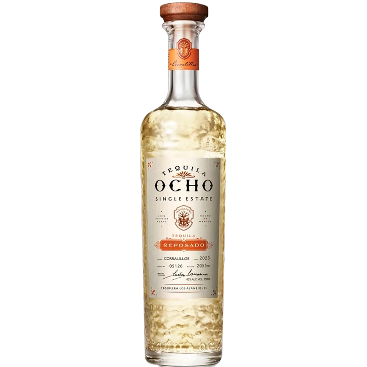 Tequila Ocho Reposado 750ml bottle