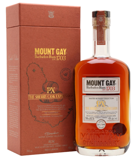 Mount Gay Aged Rum Master Blender Collection PX The Sherry Cask Expression 21 Yr 700ml