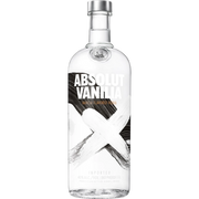 Bottle of Absolut Vanilia Vodka, a vanilla vodka from Sweden, 1L