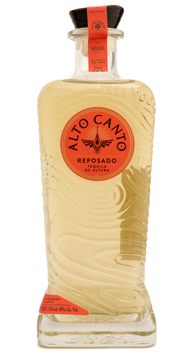 Bottle of Alto Canto Reposado Tequila, a reposado tequila from Jalisco, Mexico, 750ml