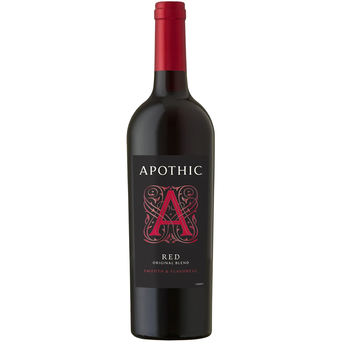 Bottle of Apothic Red, a red wine from California, 750ml