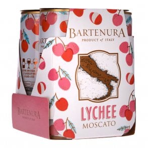 Bartenura Lychee Moscato Cans 4 Pack 250ml