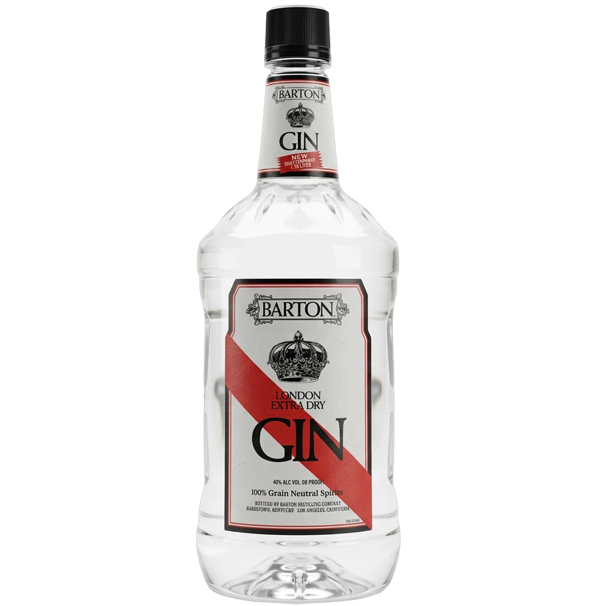 Bottle of Barton London Extra Dry Gin, a gin from the United States
