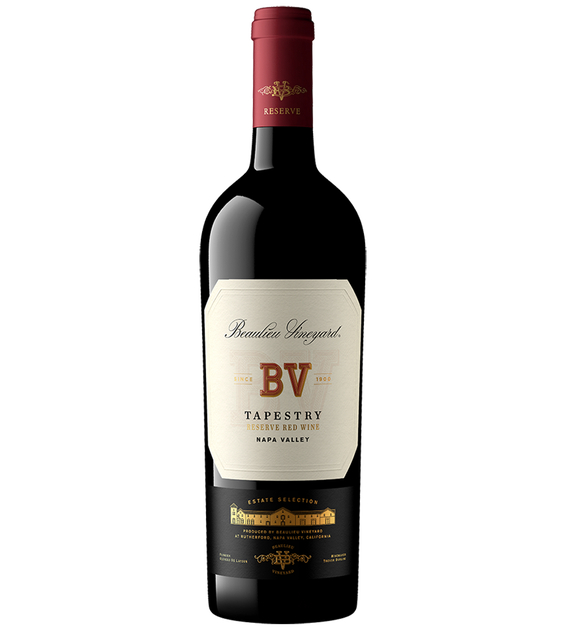 Bottle of Beaulieu Vineyard Tapestry Reserve Napa Valley Red Blend 2022, a Bordeaux-style red blend from Napa Valley, California, 750ml