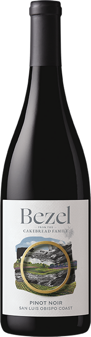 Bottle of Bezel Pinot Noir 2024, a red wine from SLO Coast, California, USA, 750ml