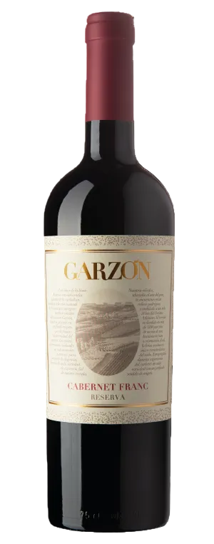 Bottle of Bodega Garzon Reserva Cabernet Franc 2024, a red wine from Maldonado, Uruguay, 750ml