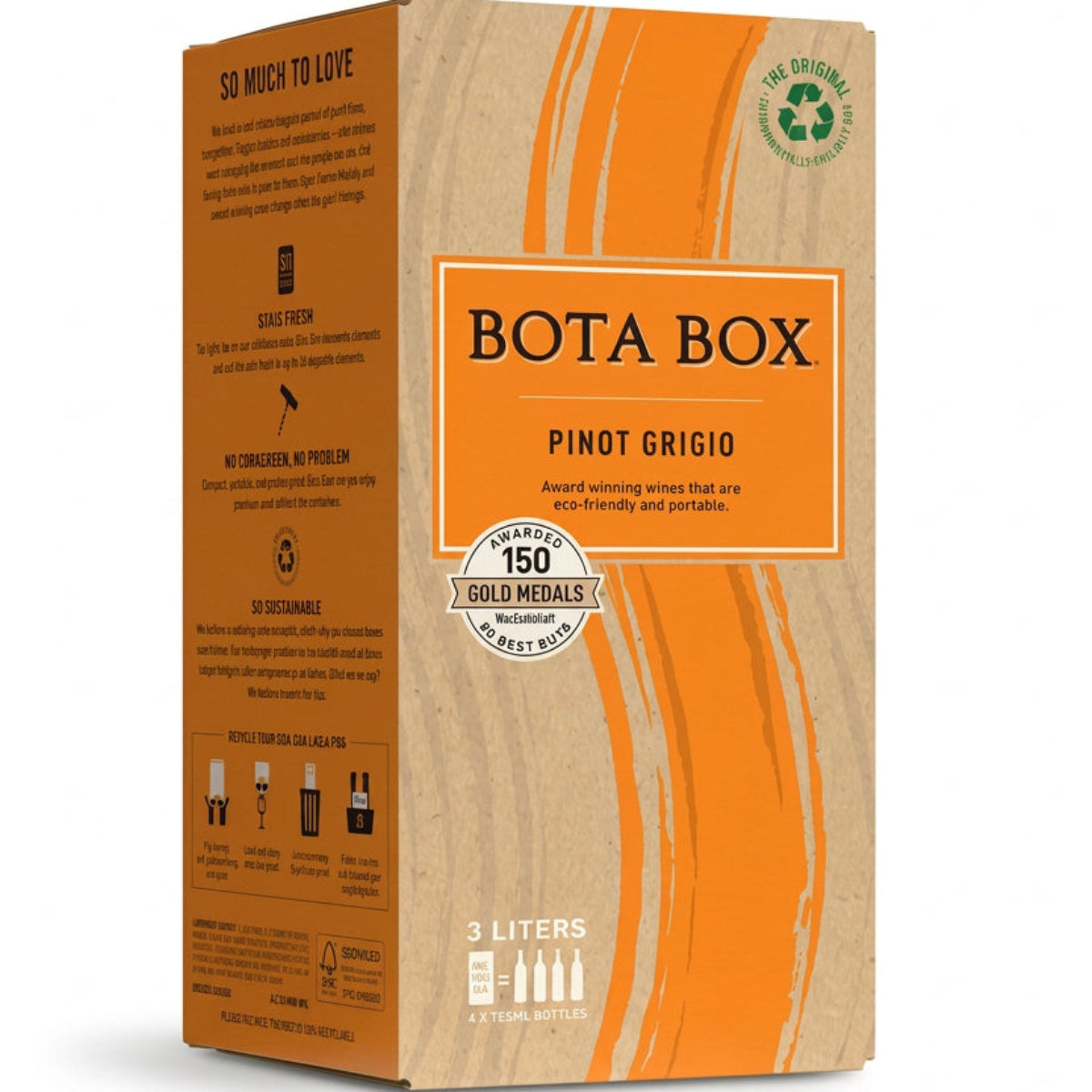 Box of Bota Box Pinot Grigio, a white wine from California, United States