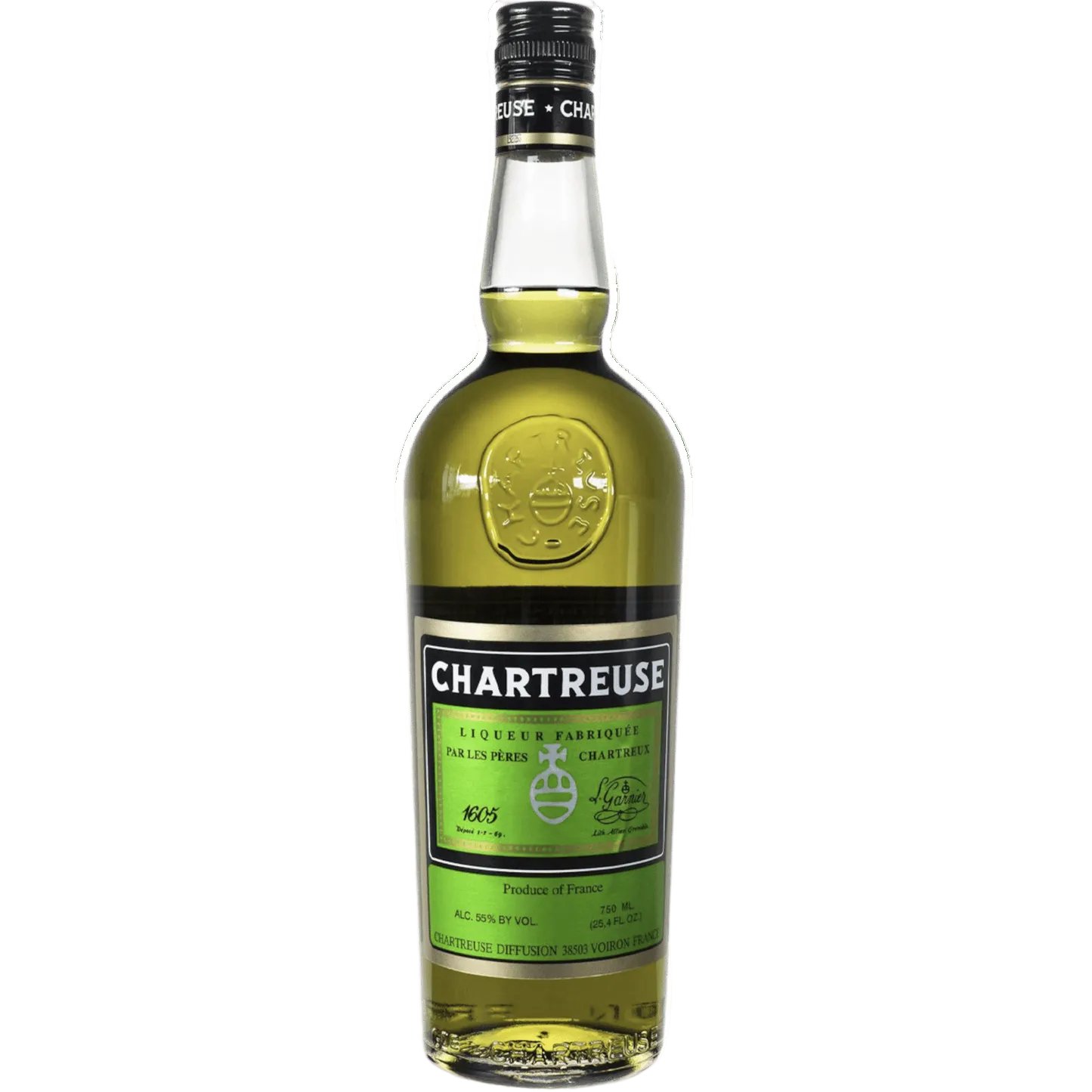 Chartreuse Green French Herbal Liqueur 700ml bottle crafted by Carthusian monks.