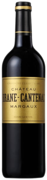 Bottle of Chateau Brane-Cantenac 2018, a red wine from Margaux, Bordeaux, France, 750ml