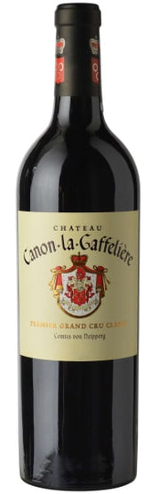 Bottle of Chateau Canon-la-Gaffeliere 2020, a red wine from Saint-Emilion, Bordeaux, France, 750ml