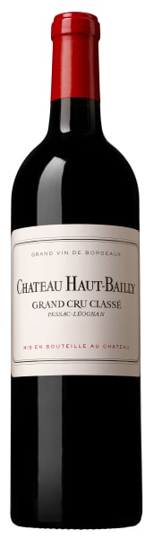 Bottle of Chateau Haut-Bailly 2020, a red wine from Pessac-Leognan, Bordeaux, France, 750ml