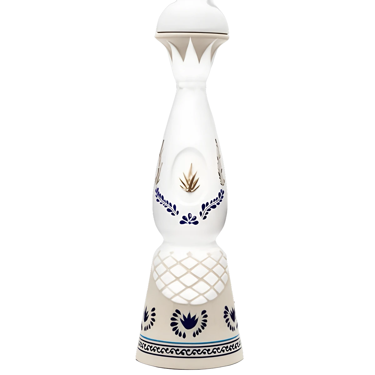 Hand-painted ceramic decanter of Clase Azul Anejo Tequila, an añejo tequila from Jalisco, Mexico, 750ml