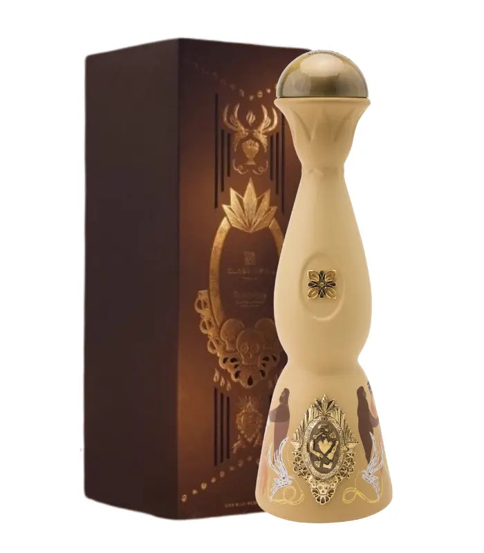 Hand-painted ceramic decanter and box of Clase Azul Dia de Muertos Recuerdos 2025, an añejo tequila from Jalisco, Mexico, 1L
