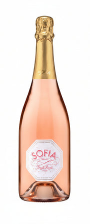 Bottle of Coppola Sofia Brut Rosé, a sparkling wine from Monterey County, California, 750ml