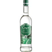 Bottle of Crop Organic Vodka, a corn vodka from the United States, 750ml